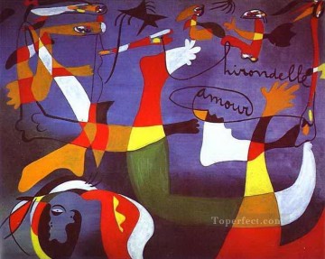 Golondrina Amor Joan Miró Pinturas al óleo